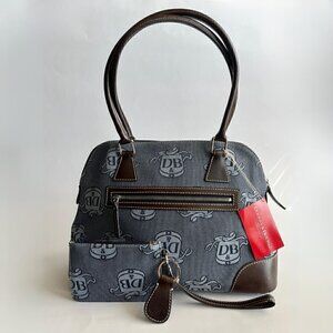 Dooney & Bourke Gray and Brown Satchel